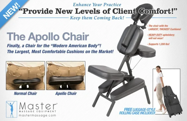 Master Massage APOLLO XXL Portable Massage Chair Package